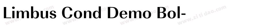 Limbus Cond Demo Bol字体转换